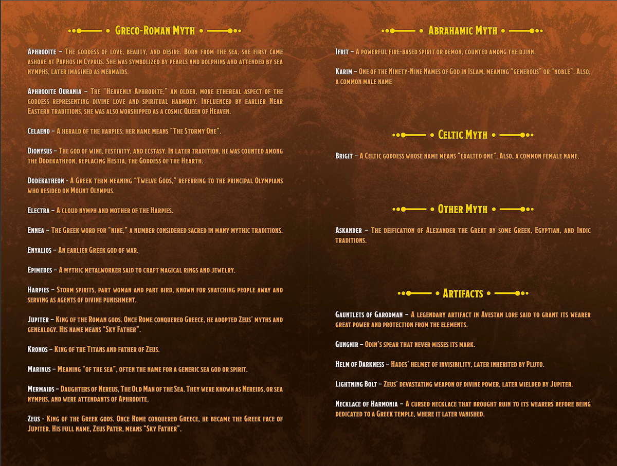 GIFT EDITION, Pantheon: Volume 1