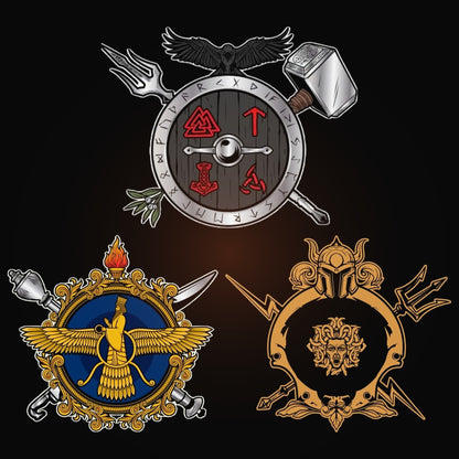 Crest Stickers (3x)